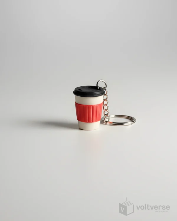 Coffee Cup Keychain | Minimal Lifestyle Accessory