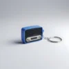 Retro Radio Keychain | Minimal Vintage Accessory