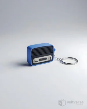 Retro Radio Keychain | Minimal Vintage Accessory