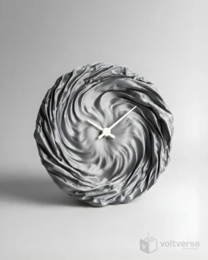 Twisted Cloth Wall Clock | Minimal & Aesthetic Home Timepiece