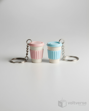 Coffee Cup Keychain | Minimal Lifestyle Accessory