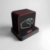 F1 Track Coasters | Desktop Race Map Coaster Set of 6
