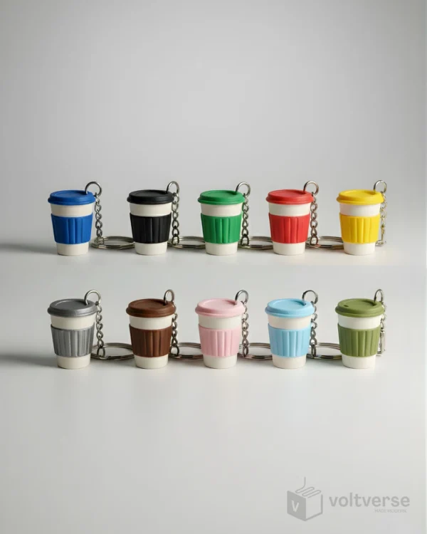 Coffee Cup Keychain | Minimal Lifestyle Accessory