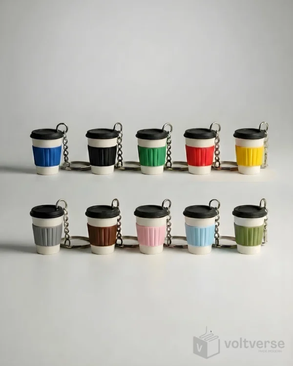 Coffee Cup Keychain | Minimal Lifestyle Accessory
