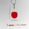 Table Tennis Bat Keychain | Minimal Sports Accessory