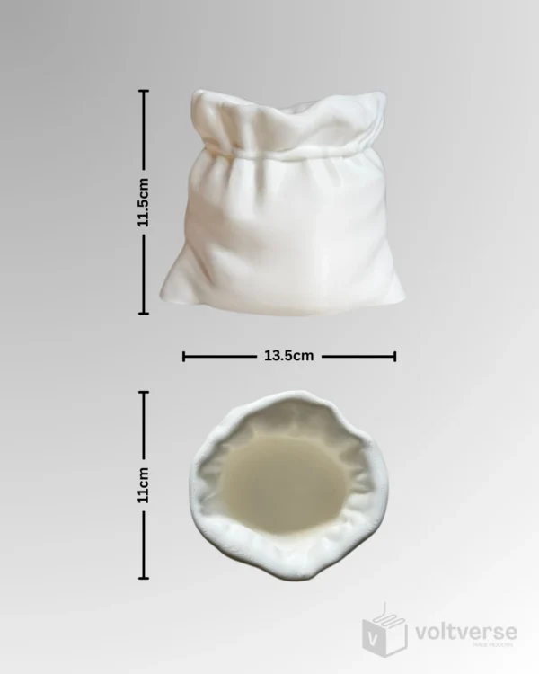 Sack Style Indoor Plant Pot | Minimal & Aesthetic Home Decor