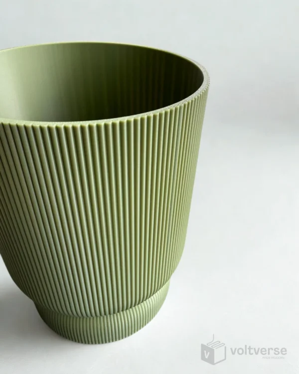 Ribbed Plant Pot | Minimal & Aesthetic Home Decor