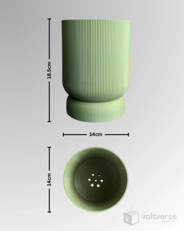 Ribbed Plant Pot | Minimal & Aesthetic Home Decor