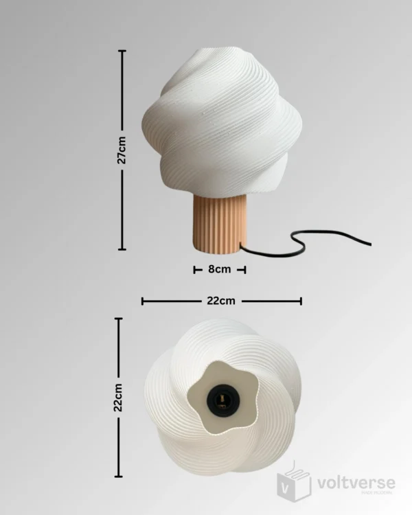 Melo Swirl Table Lamp for Home Decor | Minimal & Aesthetic