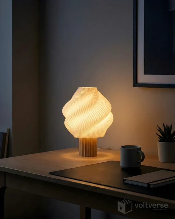 Melo Swirl Table Lamp for Home Decor | Minimal & Aesthetic