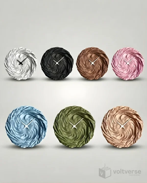 Twisted Cloth Wall Clock | Minimal & Aesthetic Home Timepiece